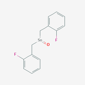 molecular formula C14H12F2OSn B12538324 Bis[(2-fluorophenyl)methyl]stannanone CAS No. 845659-62-3
