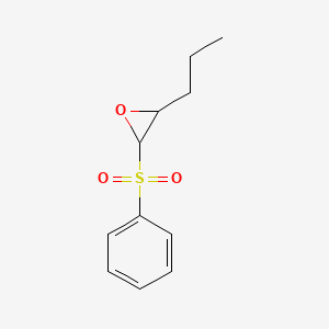 molecular formula C11H14O3S B12538394 2-(Benzenesulfonyl)-3-propyloxirane CAS No. 651726-54-4