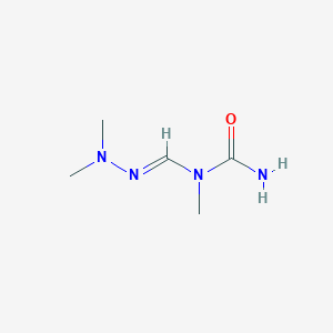 molecular formula C5H12N4O B12538429 Urea,N-[(dimethylamino)iminomethyl]-N-methyl-(9ci) 