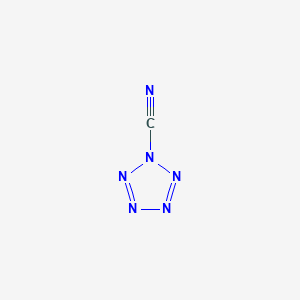 molecular formula CN6 B12538435 1H-Pentazolecarbonitrile CAS No. 652148-77-1