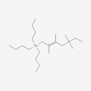 molecular formula C23H48Sn B12538437 Tributyl(2,3,5,5-tetramethylhept-2-EN-1-YL)stannane CAS No. 656824-59-8