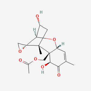 [(1R,2R,3S,7R,9R,10R,12R)-3,10-dihydroxy-1,5-dimethyl-4-oxospiro[8-oxatricyclo[7.2.1.02,7]dodec-5-ene-12,2'-oxirane]-2-yl]methyl acetate