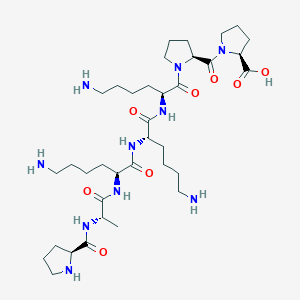 molecular formula C36H64N10O8 B12538498 L-Prolyl-L-alanyl-L-lysyl-L-lysyl-L-lysyl-L-prolyl-L-proline CAS No. 669061-41-0