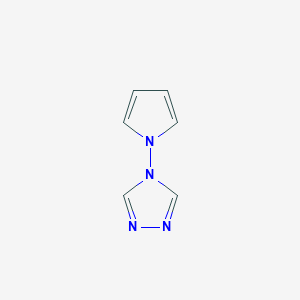 molecular formula C6H6N4 B1253857 4-(Pyrrol-1-yl)-1,2,4-triazole 