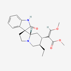 methyl (Z)-2-[(3S,6'R,7'S,8'aS)-6'-ethyl-2-oxospiro[1H-indole-3,1'-3,5,6,7,8,8a-hexahydro-2H-indolizine]-7'-yl]-3-methoxyprop-2-enoate