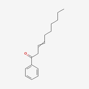 molecular formula C16H22O B12538614 1-Phenyldec-3-en-1-one CAS No. 651726-58-8