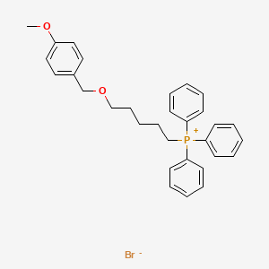 molecular formula C31H34BrO2P B12538685 Phosphonium, [5-[(4-methoxyphenyl)methoxy]pentyl]triphenyl-, bromide CAS No. 676235-99-7