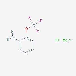 molecular formula C8H6ClF3MgO B12538693 Magnesium chloride [2-(trifluoromethoxy)phenyl]methanide (1/1/1) CAS No. 842173-18-6