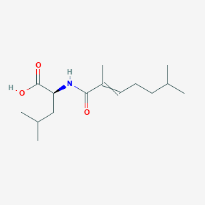 molecular formula C15H27NO3 B12538707 N-(2,6-Dimethylhept-2-enoyl)-L-leucine CAS No. 663923-54-4
