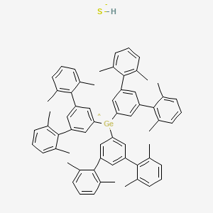 molecular formula C66H64GeS- B12538725 Germane, mercaptotris(2,2'',6,6''-tetramethyl[1,1':3',1''-terphenyl]-5'-yl)- CAS No. 658064-04-1