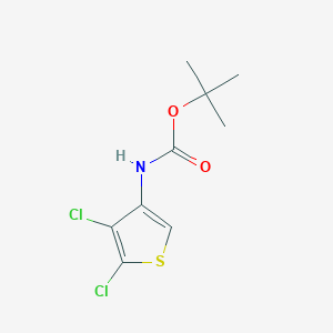 molecular formula C9H11Cl2NO2S B12538749 Carbamic acid, (4,5-dichloro-3-thienyl)-, 1,1-dimethylethyl ester CAS No. 679794-55-9