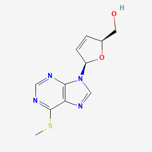 molecular formula C11H12N4O2S B12538755 {(2S,5R)-5-[6-(Methylsulfanyl)-9H-purin-9-yl]-2,5-dihydrofuran-2-yl}methanol CAS No. 834911-88-5
