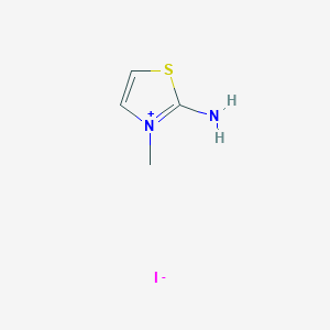 molecular formula C4H7IN2S B12538768 2-Amino-3-methyl-1,3-thiazol-3-ium iodide CAS No. 652152-19-7