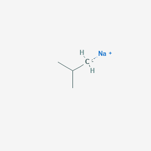 molecular formula C4H9Na B12538808 sodium;2-methanidylpropane CAS No. 864974-51-6