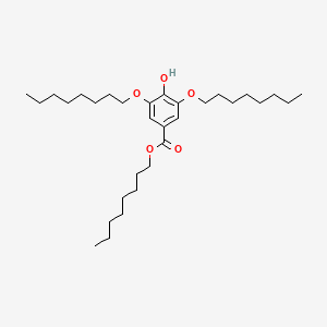 molecular formula C31H54O5 B12538863 Octyl 4-hydroxy-3,5-bis(octyloxy)benzoate CAS No. 727678-73-1