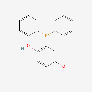 molecular formula C19H17O2P B12538914 2-(Diphenylphosphanyl)-4-methoxyphenol CAS No. 658707-42-7