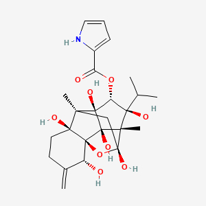 molecular formula C25H33NO9 B1253892 9,21-Didehydroryanodine 
