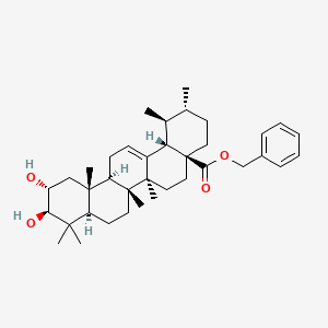 molecular formula C37H54O4 B12538949 Corosolic acid benzyl ester 