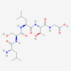 molecular formula C21H39N5O8 B12538964 L-Leucyl-L-seryl-L-leucyl-L-threonylglycine CAS No. 820242-23-7