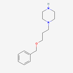 molecular formula C14H22N2O B12538968 1-[3-(Benzyloxy)propyl]piperazine CAS No. 655241-66-0