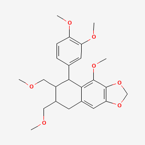 molecular formula C24H30O7 B1253897 (-)-Nirtetralin 