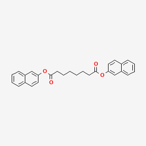 molecular formula C28H26O4 B12538974 Dinaphthalen-2-yl octanedioate CAS No. 142348-37-6