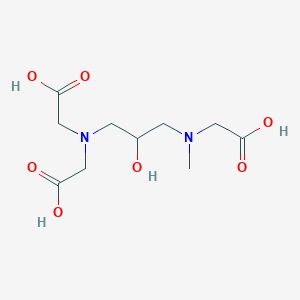 molecular formula C10H18N2O7 B12538984 N-{3-[Bis(carboxymethyl)amino]-2-hydroxypropyl}-N-methylglycine CAS No. 142048-01-9
