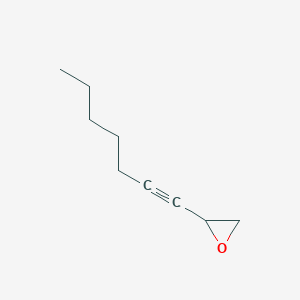 molecular formula C9H14O B125390 Oxirane, 1-heptynyl- (9CI) CAS No. 158504-99-5