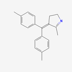 molecular formula C20H21N B12539045 4-[Bis(4-methylphenyl)methylidene]-5-methyl-3,4-dihydro-2H-pyrrole CAS No. 820213-24-9