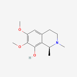 molecular formula C13H19NO3 B1253907 (+)-Pellotine CAS No. 83-14-7