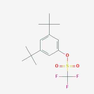 molecular formula C15H21F3O3S B125391 3,5-Di-tert-butylphenyl trifluoromethanesulfonate CAS No. 155064-25-8