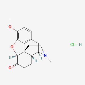 molecular formula C18H22ClNO3 B1253910 Hydrocodone hydrochloride CAS No. 25968-91-6