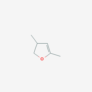 molecular formula C6H10O B12539126 Furan, 2,3-dihydro-3,5-dimethyl- CAS No. 658063-52-6
