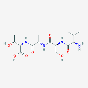molecular formula C15H28N4O7 B12539127 L-Valyl-L-seryl-L-alanyl-L-threonine CAS No. 798540-90-6
