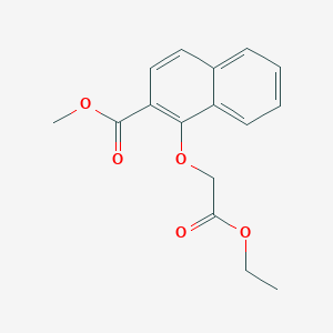 molecular formula C16H16O5 B12539137 Methyl 1-(2-ethoxy-2-oxoethoxy)naphthalene-2-carboxylate CAS No. 821787-30-8