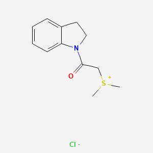 molecular formula C12H16ClNOS B12539142 Sulfonium, [2-(2,3-dihydro-1H-indol-1-yl)-2-oxoethyl]dimethyl-, chloride CAS No. 847779-65-1