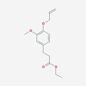 molecular formula C15H20O4 B12539145 Ethyl 3-{3-methoxy-4-[(prop-2-en-1-yl)oxy]phenyl}propanoate CAS No. 820215-79-0