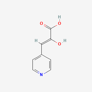 molecular formula C8H7NO3 B12539187 (Z)-2-Hydroxy-3-pyridin-4-yl-acrylic acid 