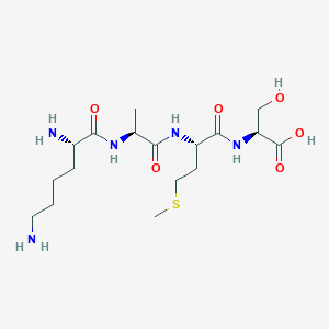 molecular formula C17H33N5O6S B12539207 L-Lysyl-L-alanyl-L-methionyl-L-serine CAS No. 798540-59-7