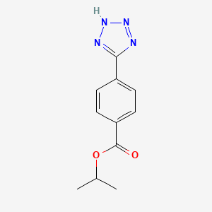 molecular formula C11H12N4O2 B12539238 propan-2-yl 4-(2H-tetrazol-5-yl)benzoate CAS No. 651769-11-8