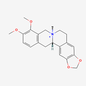 molecular formula C21H24NO4+ B1253927 (S)-trans-N-methylcanadine 