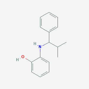 molecular formula C16H19NO B12539349 Phenol, 2-[(2-methyl-1-phenylpropyl)amino]- CAS No. 828246-22-6