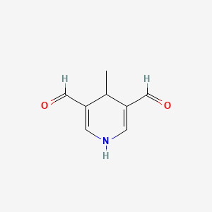 molecular formula C8H9NO2 B1253935 4-Methyl-1,4-dihydropyridine-3,5-dicarbaldehyde CAS No. 71970-43-9