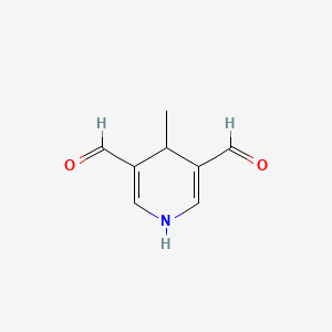 B1253935 4-Methyl-1,4-dihydropyridine-3,5-dicarbaldehyde CAS No. 71970-43-9