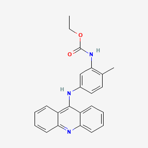 molecular formula C23H21N3O2 B12539418 Ethyl {5-[(acridin-9-yl)amino]-2-methylphenyl}carbamate CAS No. 655238-70-3