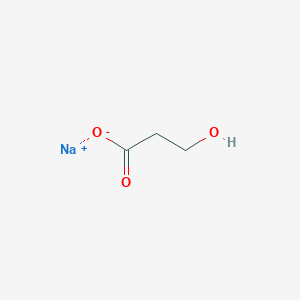 molecular formula C3H5NaO3 B125395 Hydracrylic acid sodium CAS No. 6487-38-3