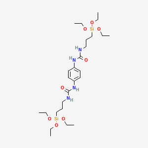 molecular formula C26H50N4O8Si2 B12539503 Urea, N,N''-1,4-phenylenebis[N'-[3-(triethoxysilyl)propyl]- CAS No. 668994-10-3