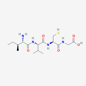 molecular formula C16H30N4O5S B12539546 L-Isoleucyl-L-valyl-L-cysteinylglycine CAS No. 798540-29-1
