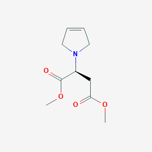 molecular formula C10H15NO4 B12539595 Dimethyl (2S)-2-(2,5-dihydro-1H-pyrrol-1-yl)butanedioate CAS No. 847900-01-0