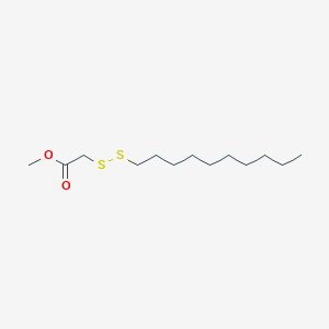 molecular formula C13H26O2S2 B12539632 Methyl (decyldisulfanyl)acetate CAS No. 674806-35-0